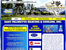 Tablet Screenshot of eastpalmettoheatandcool.com